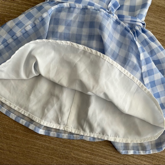 Carters light blue plaid dress size 6-9 Easter Birthday Wedding - Picture 3 of 5